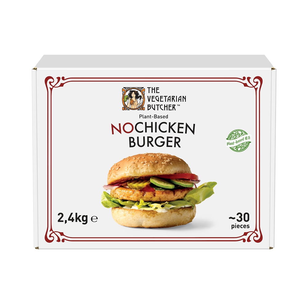 The Vegetarian Butcher No Chicken Burger 1x2.4kg - The NOChicken Burger is the best and most delicious way to convince meat lovers that meat no longer has to come from animals. Just let the taste do the talking!